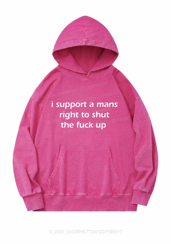 I Support A Mans Right Y2K Washed Hoodie Cherrykitten