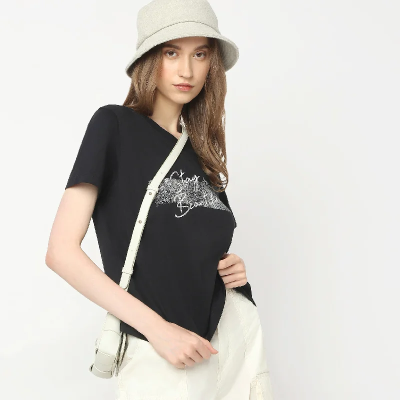 Pay Less Regular Fit Graphic T-Shirt