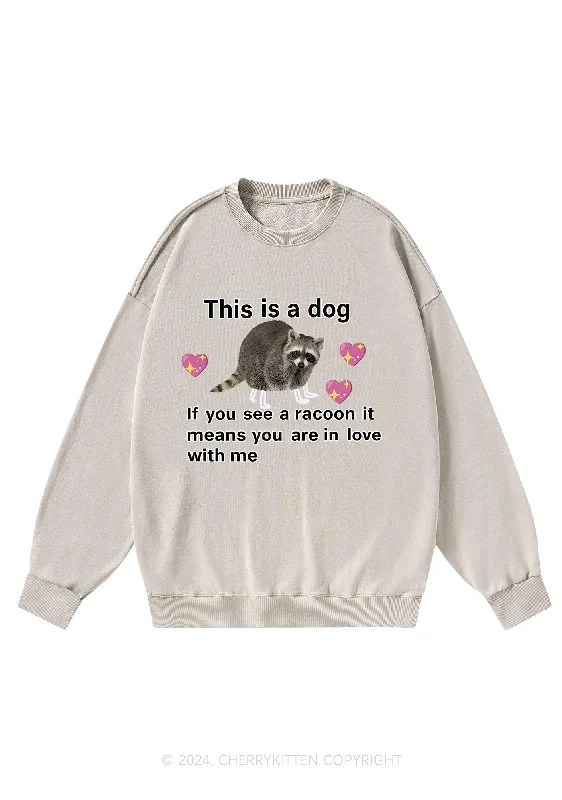 You Are In Love With Me Y2K Washed Sweatshirts Cherrykitten