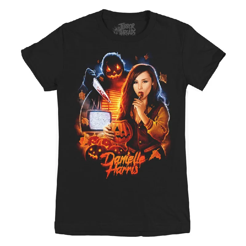 Danielle Harris Trick Or Treat Ladies T-Shirt