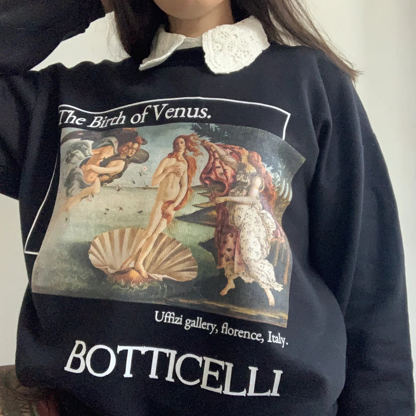 Birth of Venus Crewneck Mixed Cotton