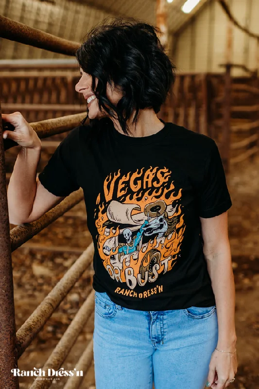 VEGAS OR BUST - BLACK TEE