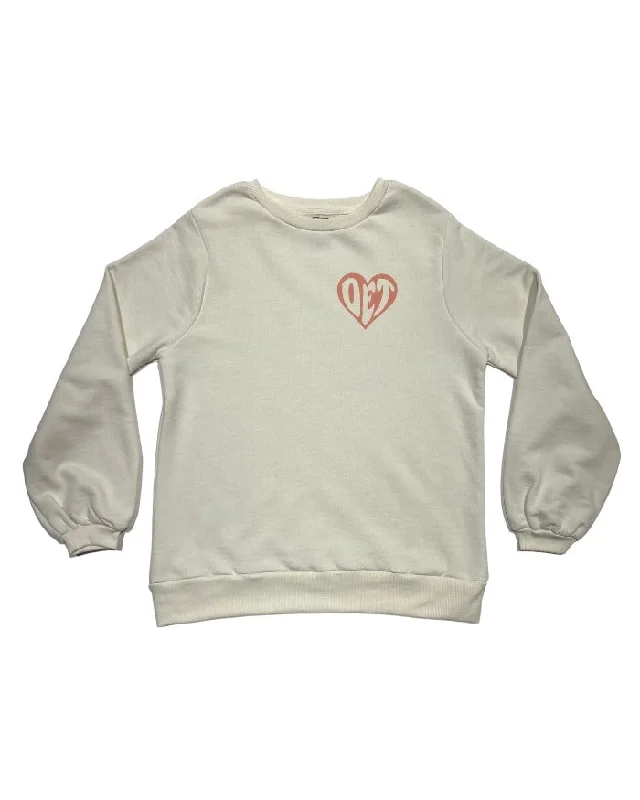 Ink Detroit - From Detroit with love - Balloon sleeve crew neck - Off White