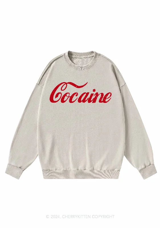 Special Cola Y2K Washed Sweatshirts Cherrykitten