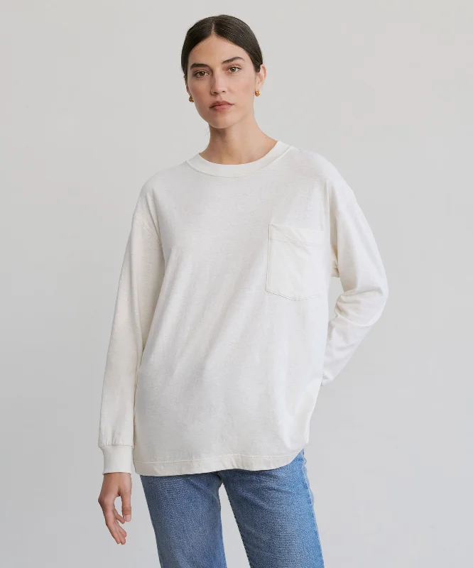 Long-Sleeve Vintage Pocket Tee