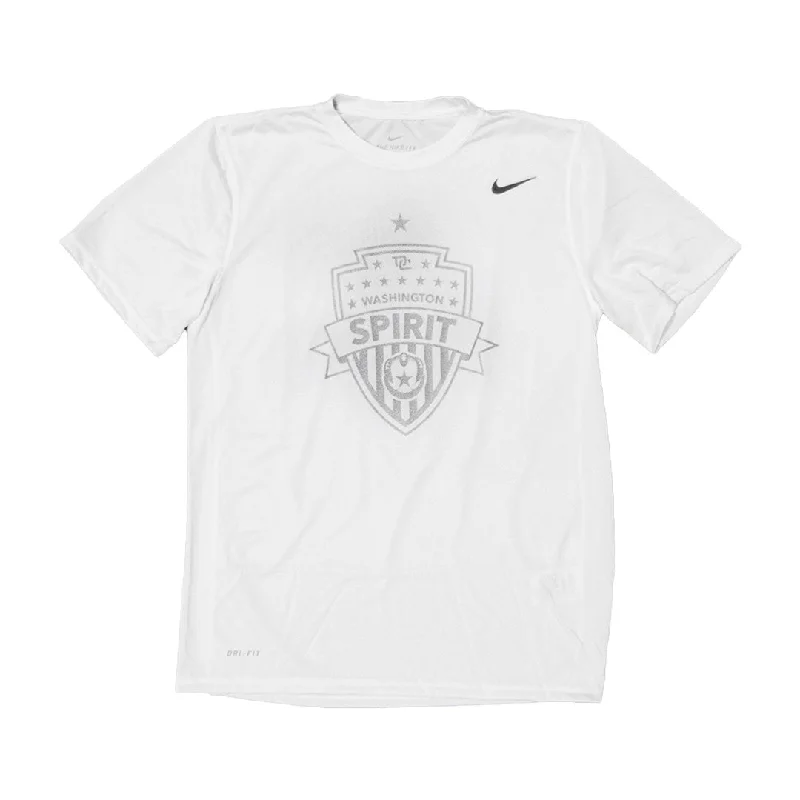 Nike 2023 Washington Spirit Short Sleeve Youth Tee - BIG SHIELD LOGO - White