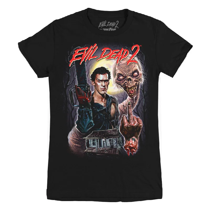 Evil Dead 2 Swallow This Ladies T-Shirt