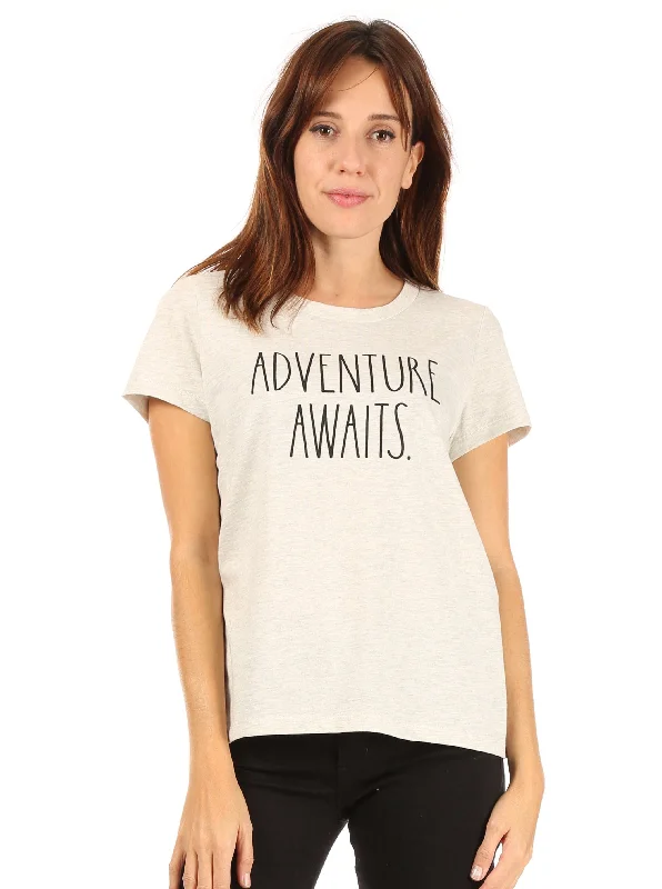 Women's "ADVENTURE AWAITS" Short Sleeve Icon T-Shirt