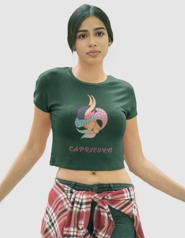 Trendy Women's Stellar Capricorn Crop Top