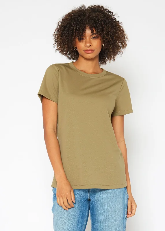 Women's Eco Friendly Reolite Tech T-shirt in Khaki