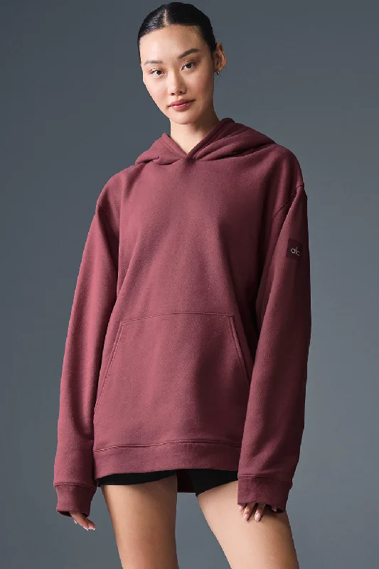 Renown Heavy Weight Hoodie - Burgundy Truffle