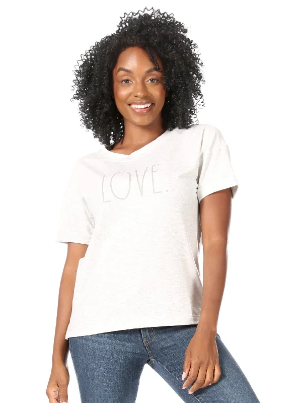 Women's "LOVE" Oversized Drop Sleeve T-Shirt