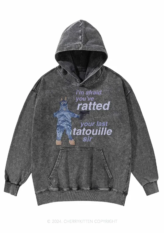 Ratted Last Tatouille Y2K Washed Hoodie Cherrykitten