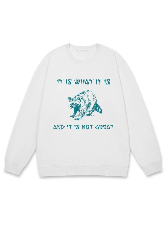 It Is What It Is And It Is Not Great Y2K Sweatshirt