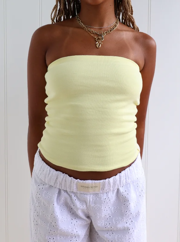 Everyday Tube Top Lemon Drop