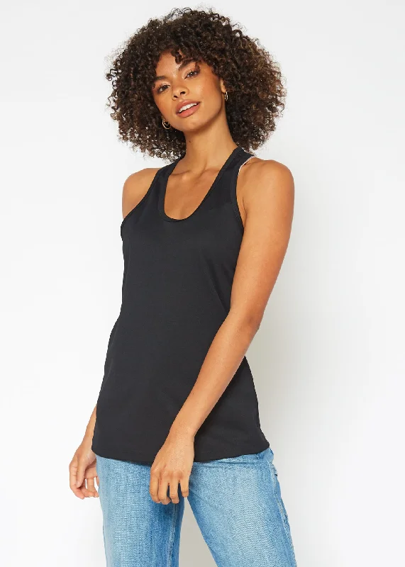 Women's Eco Friendly Reolite Tech Tank Top in Black