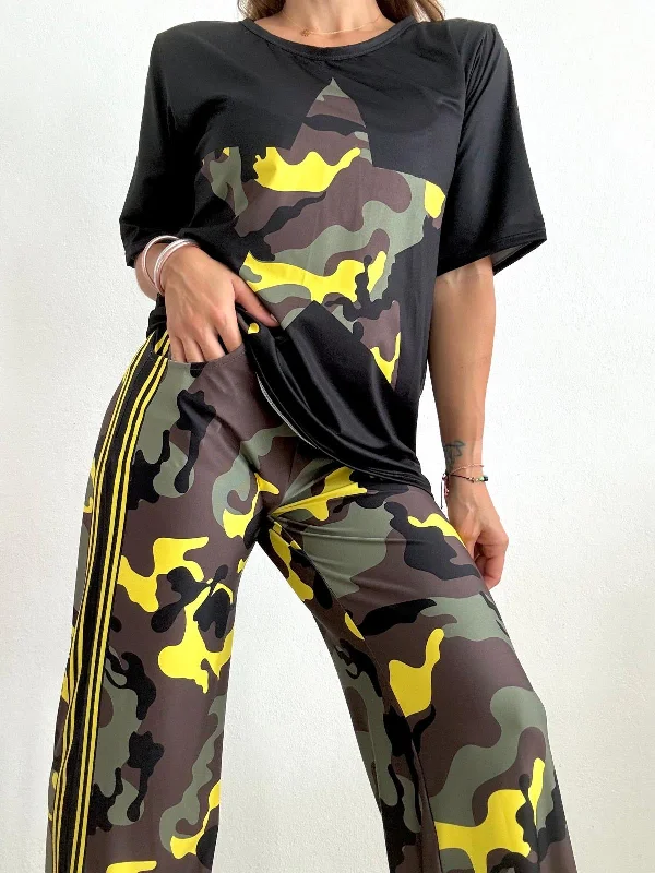 Army Camo Star Top