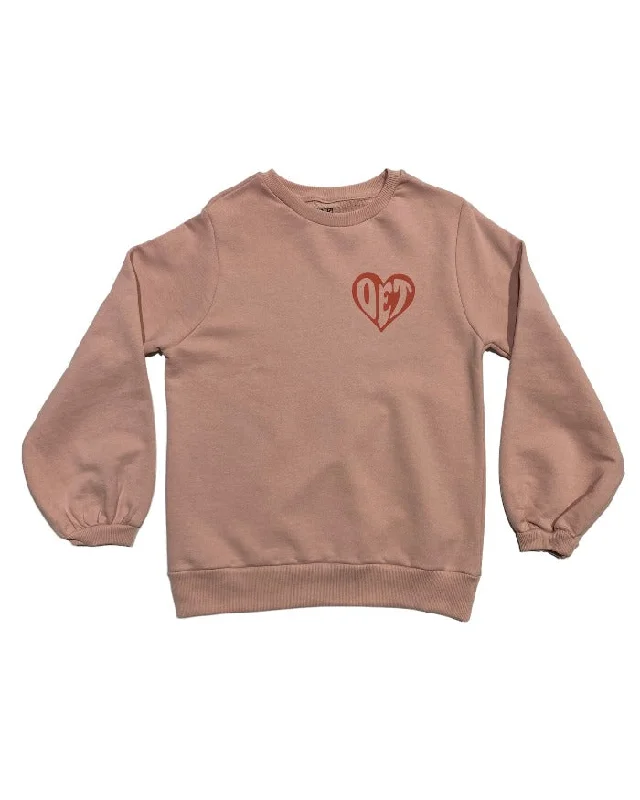 Ink Detroit - From Detroit with love - Balloon sleeve crew neck - Pink