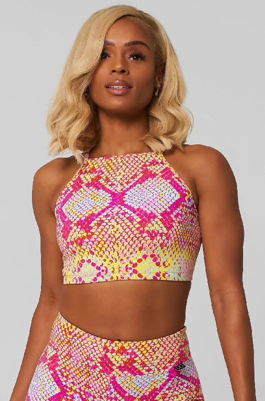 Pink Lemonade Criss Cross Crop Top