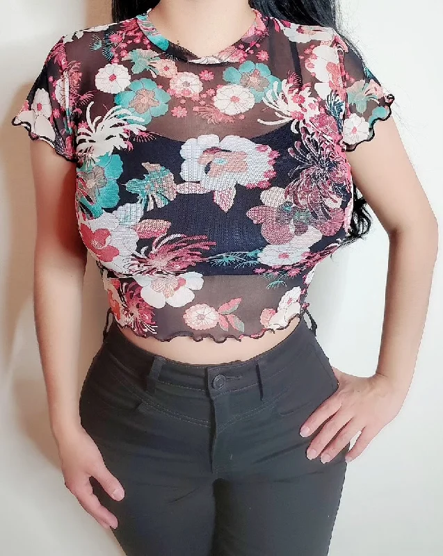 Mesh Crop Top