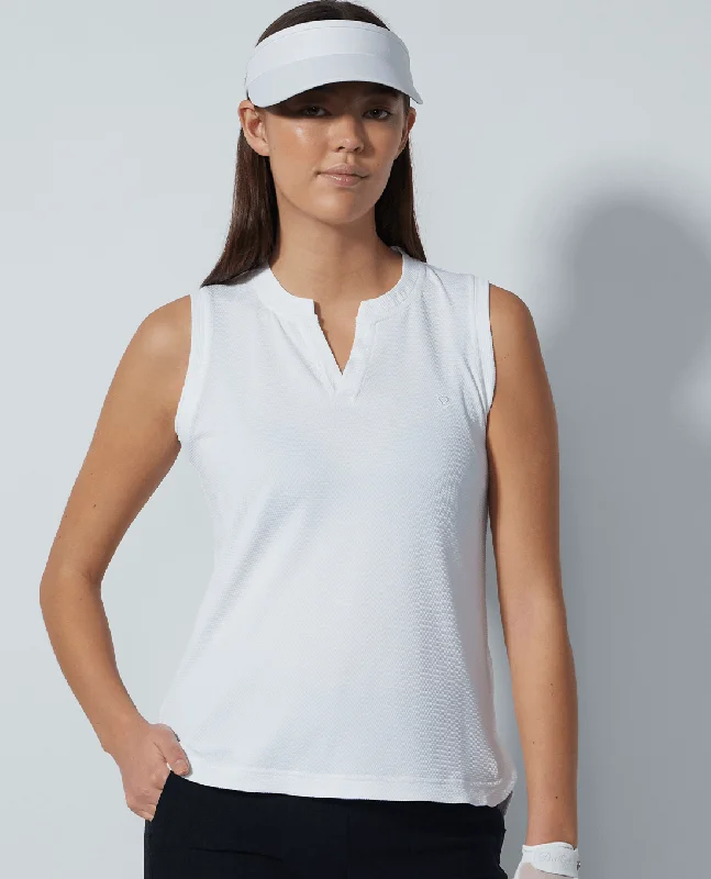 DAILY SPORTS Massy Loose Sleeveless Polo 106 White