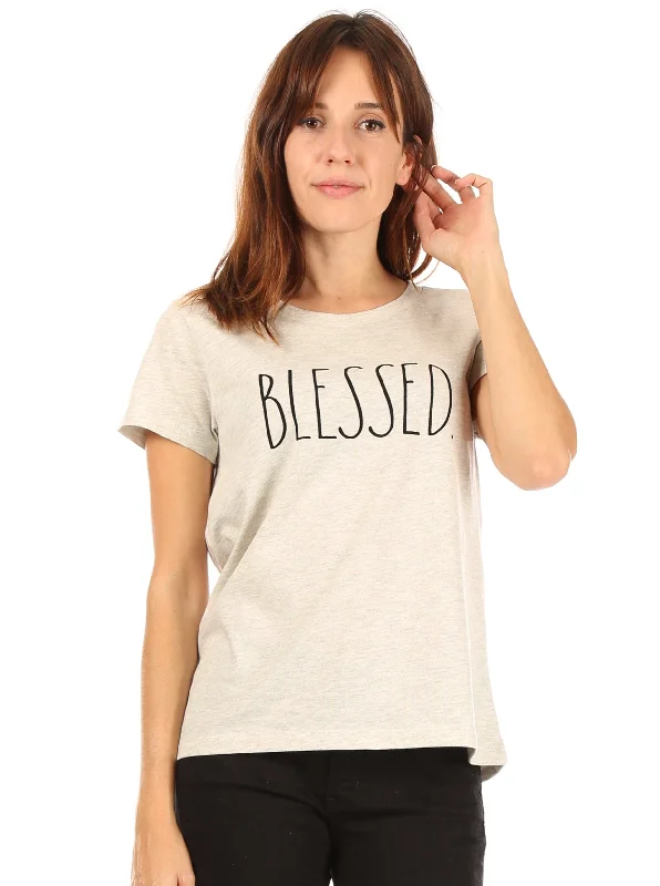 Women's "BLESSED" Short Sleeve Icon T-Shirt