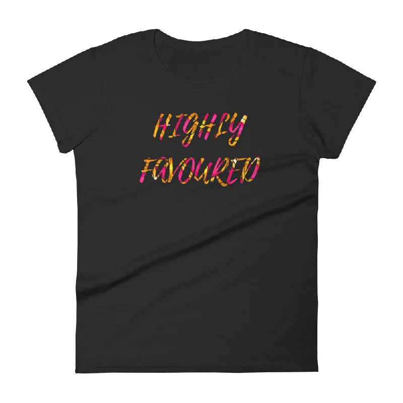 'Highly Favoured' Women's Fitted T-shirt