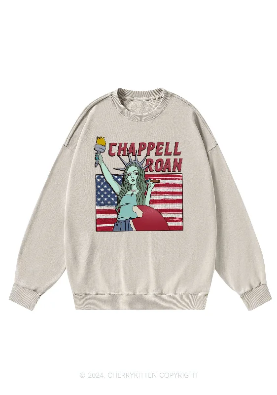 CR Statue Y2K Washed Sweatshirts Cherrykitten