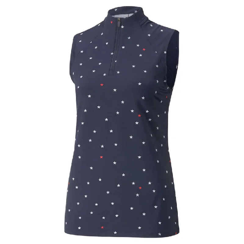 Women's Puma Golf Volition Stars Sleeveless Polo