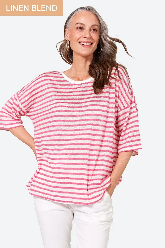 Intrepid Stripe Tshirt - Candy