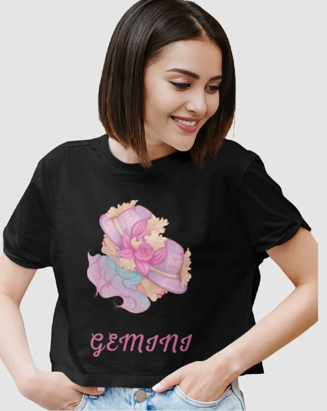 Trendy Women's Stellar Gemini Crop Top