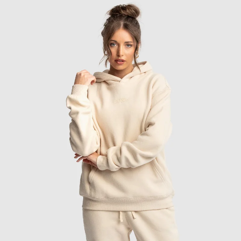 Women's DYVN Relaxed Fit Hoodie - Cream