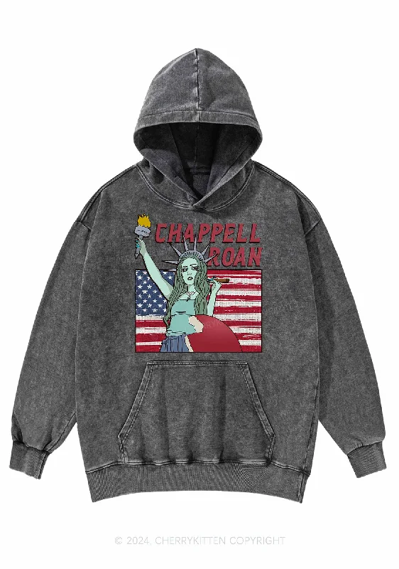 CR Statue Y2K Washed Hoodie Cherrykitten