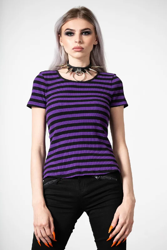 Year-End Clearance Blair Short Sleeve Top [PURPLE]