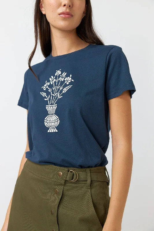 Lotus T-Shirt - Navy