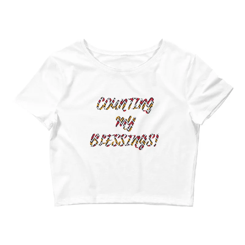 'Counting my Blessings' Women’s Crop T-shirt