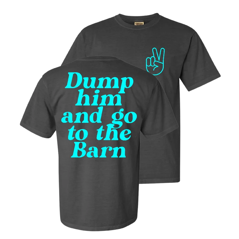 DUMP HIM - CHARCOAL GRAY TEE