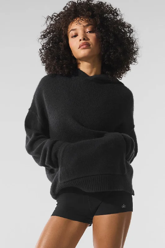 New Class Cashmere Hoodie - Black