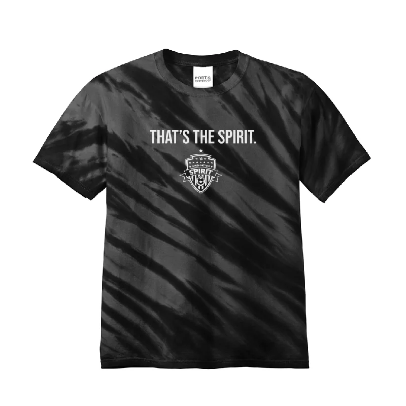 That's the Spirit. Tie Dye Short Sleeve Tee - Dark Grey (Adult)