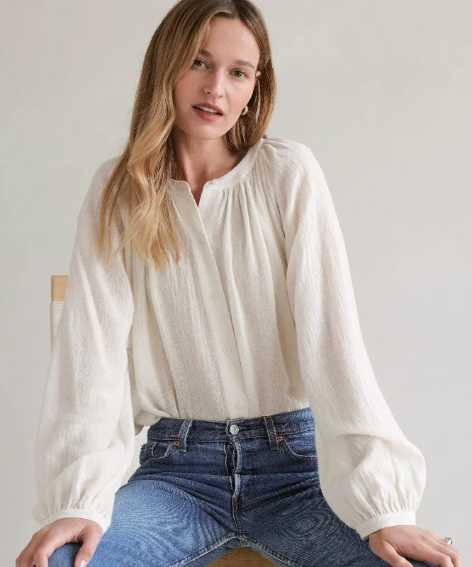 Long-Sleeve Willow Blouse