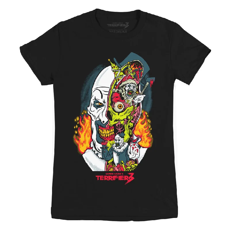 Terrifier 3 Season Of Slaughter Ladies T-Shirt