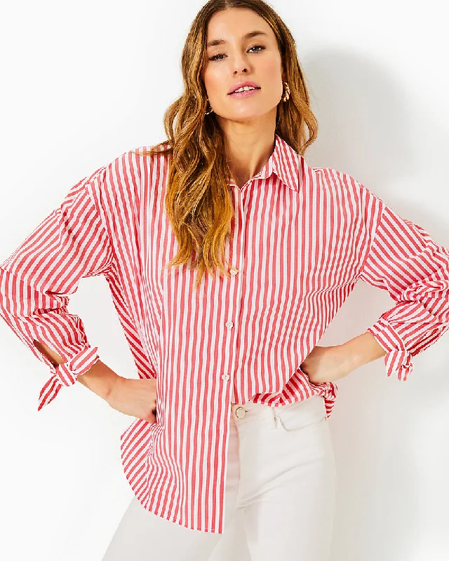 Lesia Relaxed Button Down Top