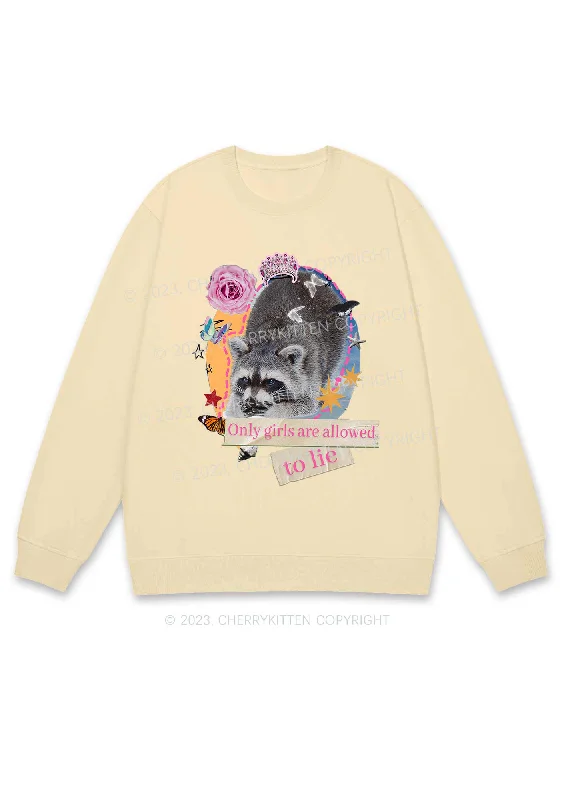 Only Girls Are Allowed To Lie Y2K Sweatshirt Cherrykitten