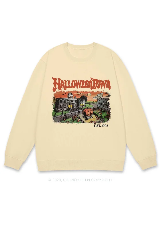 Halloween Town EST 1998 Y2K Sweatshirt Cherrykitten