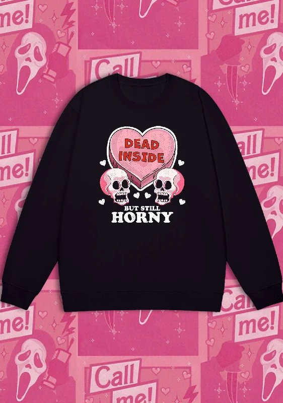 Dead Inside But Still Horxy Halloween Y2K Sweatshirt