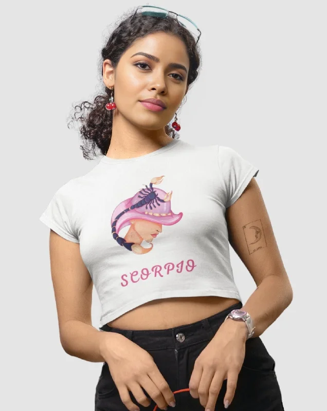 Trendy Women's Stellar Scorpio Crop Top