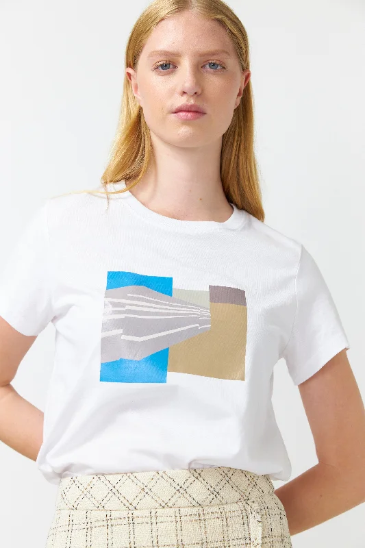 Desert Stripe T-Shirt - White