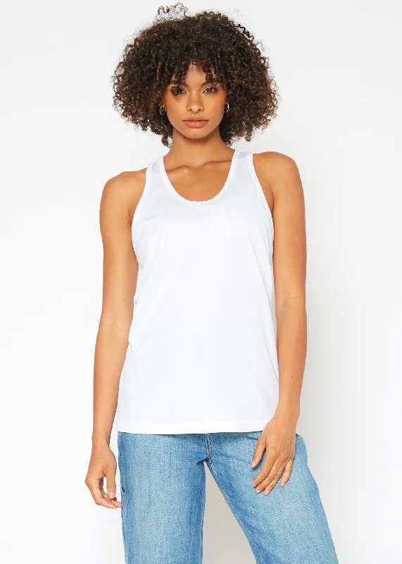 Women's Eco Friendly Reolite Tech Tank Top in White