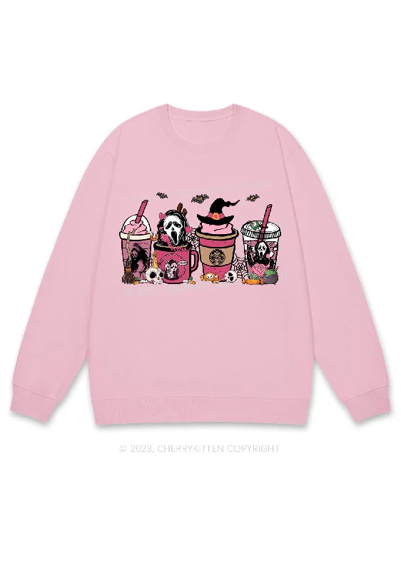 Halloween Drinks Y2K Sweatshirt Cherrykitten