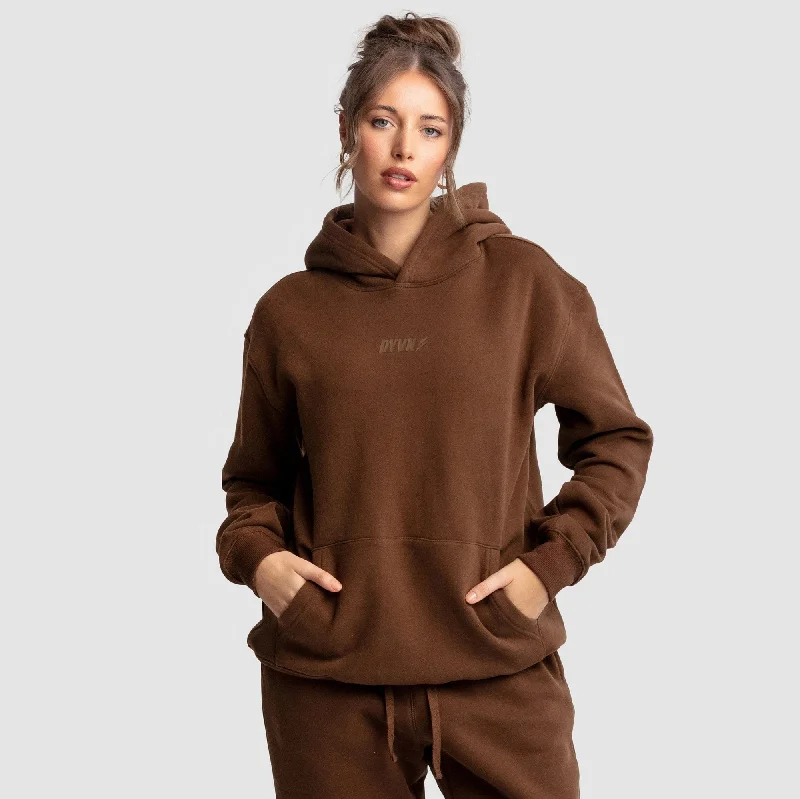 Women's DYVN Relaxed Fit Hoodie - Chocolate